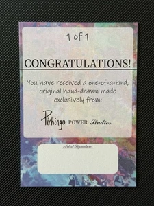 PICHINGO Power Studios BLANK Custom SKETCH CARD - Picture 1 of 2