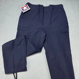 Propper 9500 BDU Pants Mens Medium Long Trouser Button Fly Navy Blue Tac Uniform - Picture 1 of 11