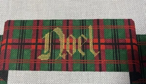 HANDBEMALTE NADELSPITZE LEINWAND NOEL URLAUB PLAID, ZUGEHÖRIGE TALENTE, KISSEN - Bild 1 von 6