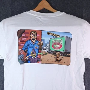 Camisa sexual vintage para hombre pequeña blanca divertida humor dibujos animados sucios años 2000 Y2k - Imagen 1 de 9