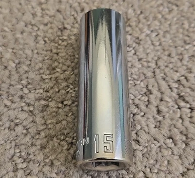 Enchufe de pozo profundo Craftsman CMMT 3/8" Drive 12pt - SAE/Métrico - Elige un tamaño Foto 1 de 4