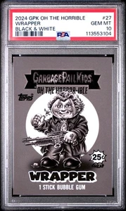 2024 Garbage Pail Kids Oh The Horror-Ible WRAPPER 27 PSA 10 The Hitcher Hank - Picture 1 of 2