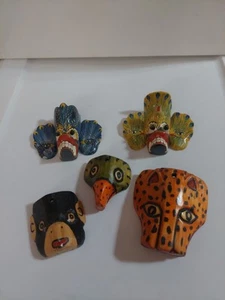 Wood Carved Animal Lot (Set Of 5) - Picture 1 of 6