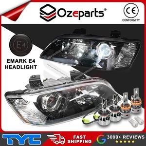 Pair Projector Headlights + LED Globes For Holden Commodore VE 2006~2010 SSV - Picture 1 of 7