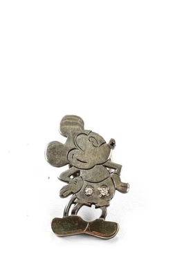 Broche prendedor de ratón con diamantes de plata esterlina de jaspe para mujer Foto 1 de 3