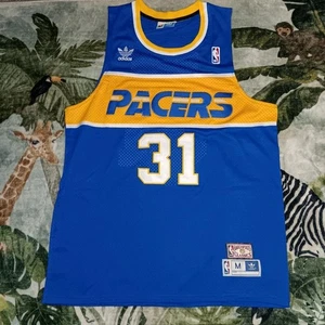 Medium Reggie Miller Indiana Pacers Blau #31 NBA Basketball Trikot Neu - Bild 1 von 2