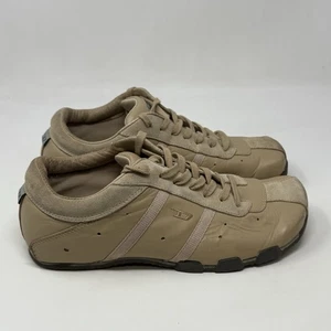 Diesel Evelyn Zapatos Mujer 9.5 Marrón Tostado Cuero Tenis Retro Y2K De Colección - Imagen 1 de 17
