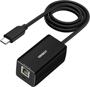 OBSBOT USB-C auf Ethernet Adapter 10/100 Mbps Datenübertragungsrate für Tail Air - Bild 1 von 5