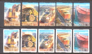 Australia 2008 Heavy Haulers fine used set 10 self adhesive stamps. - Picture 1 of 1