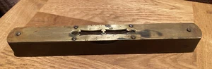 Very Rare J. Rabone & Son Brass & Wood 10" 13oz Spirit Level - Foto 1 di 12