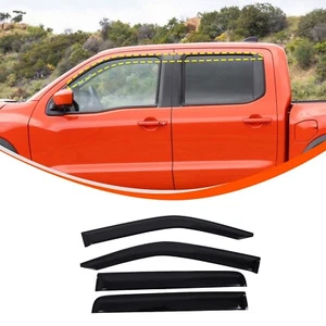 Car Rain Guards Vent Visors Shade Cover for 2022-2025 Nissan Frontier Crew Cab - Picture 1 of 20