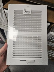 Hart & Cooley #10823 661 Series 10"x6" White Ceiling or Sidewall Register Metal - Picture 1 of 3