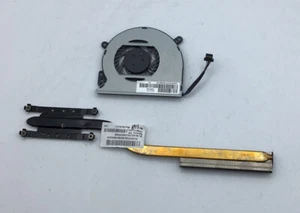 GENUINE HP CHROMEBOOK FAN AND HEATSINK 743672-001 743674-001 C2-Z3-c3 - Picture 1 of 3