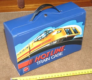 Vintage 1970 Mattel Hot Line Train Case Collector Case No. 5845 Made in USA - Picture 1 of 11