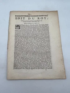 Edit du Roi - 1708 - Picture 1 of 4
