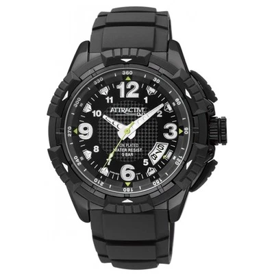 Reloj para hombre Q&Q by Citizen DA60J505Y ATRACTIVO fecha correa negra ~ GRAN REGALO Foto 1 de 2