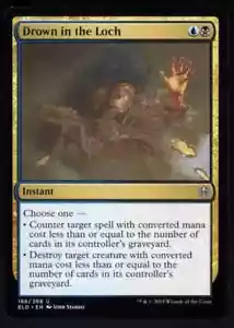Drown in the Loch #188 Uncommon MTG Throne of Eldraine LP English - Picture 1 of 1