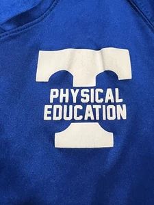 Königsblau Sportlehrer Halloween Kostüm Oberteil/PE Trainer/Sportunterricht - Bild 1 von 7