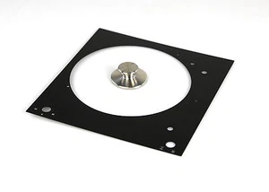 Tuning Set (1) für Thorens TD 150 - Faceplate schwarz eloxiert + Plattengewicht - Picture 1 of 1