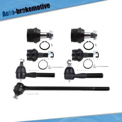 7pcs For 1980-1994 1995 1996 Ford F-150 4WD & 4x4 Front Ball Joints Tie Rod Ends - Image 1 of 4