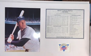 Mickey Mantle Dream Team Poster mit Statistiken und NYY Bild (sehr guter Zustand) - Bild 1 von 1