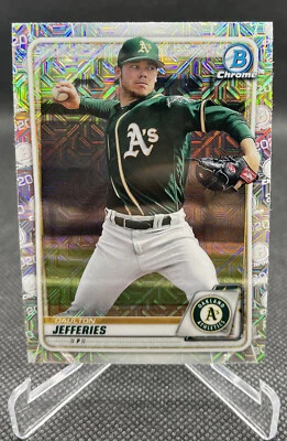 2020 Bowman Chrome Prospects Mojo Refractor Daulton Jefferies - OAK A's #BCP-153 - Image 1 of 2
