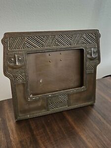 Tiffany Studios American Indian Photo Picture Frame 1187 Antique Bronze Metal 