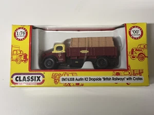 BNIB Classix EM76308 Austin K2 Dropside - British Rail with Crates - 1:76/00 - Picture 1 of 5