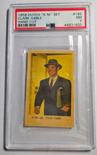 1958 Dutch Gum "X NR" Set #185 Clark Gable PSA 7 NM  Pop 1
