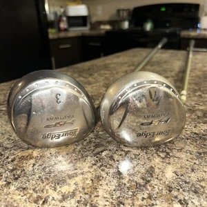 Left Hander Tour Edge H5P 3 & 7 Fairway Wood Graphite Shaft - Picture 1 of 24