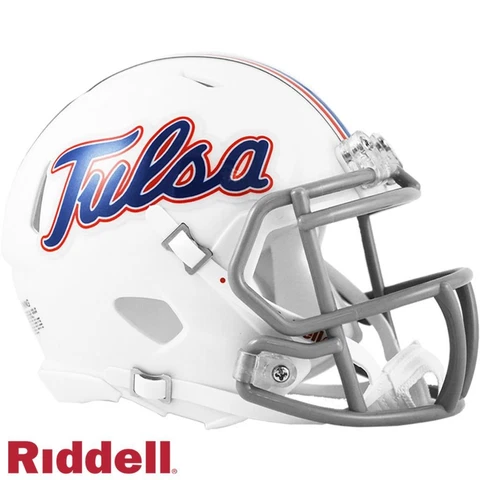Tulsa Golden Hurricane Mini Speed Replica Helmet [NEW] Miniature Desk Office Cover