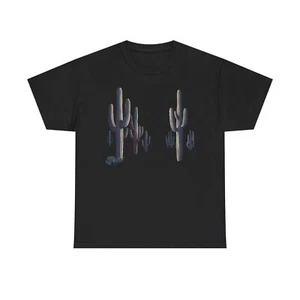 Saguaro National Park Arizona T-Shirt Vintage Desert Sunset Art Pullover Tee - Picture 1 of 5