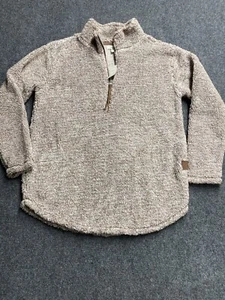 NWT Maurice’s Sherpa Pullover Brown White Quarter Zip Size S - Picture 1 of 8
