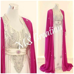 Sale Moroccan Dubai Elegant Embroidered Caftans Perfect for Any Occasion BY MS - Picture 1 of 5