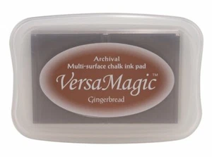 Tsukineko VERSAMAGIC Embossing Versa INK PAD Stamping 62 Gingerbread Brown - Foto 1 di 2
