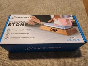 NEW Sharp Pebble 1000/6000 Grit Premium Whetstone Knife Sharpening Stone - Picture 1 of 7
