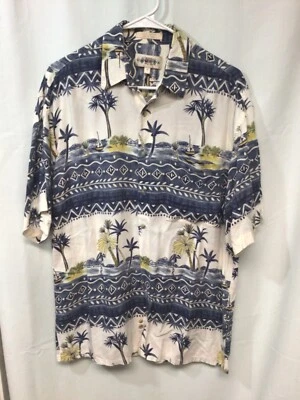 Camisa Campia Moda Island Scene Mediana Rayón Estilo Hawaiano B15 Foto 1 de 4