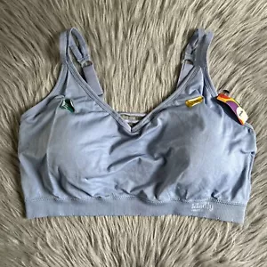 Kindly Yours Wireless Bralette Women Size XXXL Blue Bra Wireless - Picture 1 of 6