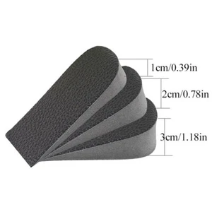 Unisex Insole Heel Lift Insert Shoe Pad Height Increase Cushion Elevator 1/2/3cm - Picture 1 of 18