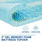 2 ” 3 ” All sizes Memory Foam Mattress Topper Orthopedic Gel Infused Design Pad