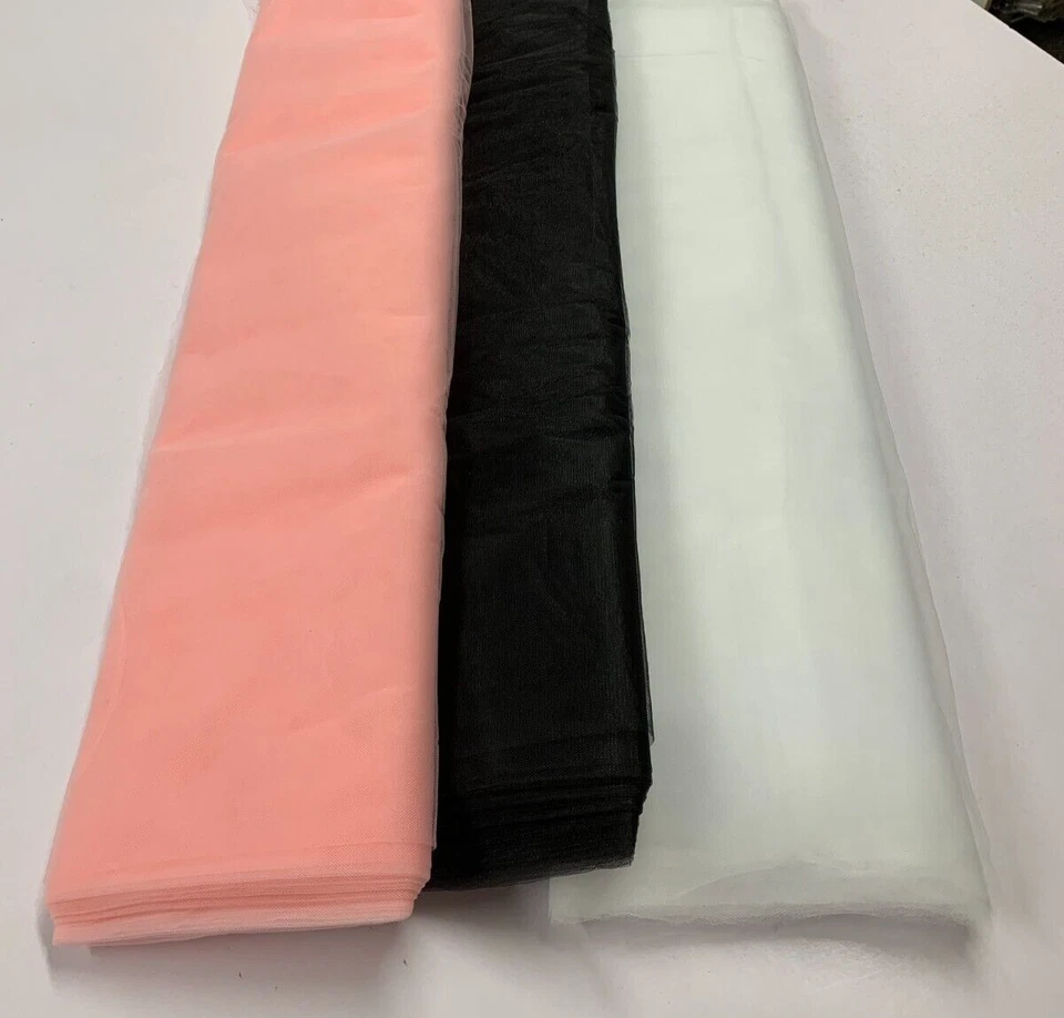 BEAUTIFUL SOFT NET TULLE FABRIC : 160CM WIDE : $5.00 PER METRE : #TM1 - Image 1 of 1