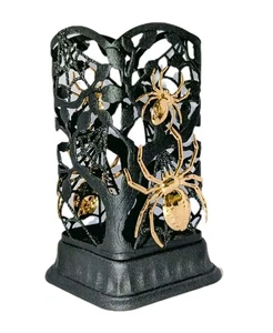 Bath & Body Works HALLOWEEN Gold Spider Black Glitter Web Soap Holder Sleeve BBW - Picture 1 of 11