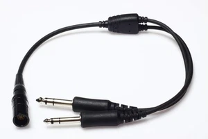 6-Pin LEMO auf Dual GA Stecker Headset Adapter - Kompatibel mit Bose® A20, A30 a... - Bild 1 von 3