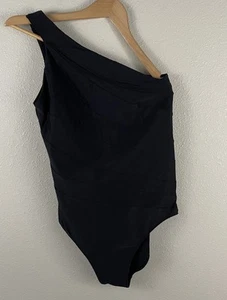 Costume da bagno intero Summersalt donna 12 nero Sidestroke monospalla - Foto 1 di 6