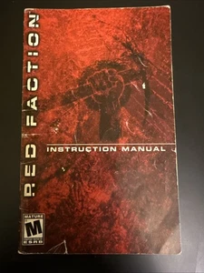 PlayStation 2 PS2 Manual Only Red Faction  - Bild 1 von 2