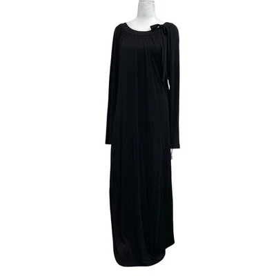 Maxi Vestido Diane Von Furstenberg Vintage Negro Nainani Talla 6 Mod Deadstock Foto 1 de 4