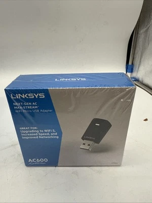 LinkSys AC600 (WUSB6100M) MU-MIMO Next-Gen AC Max-Stream Wifi Micro USB Adapter - Image 1 of 4