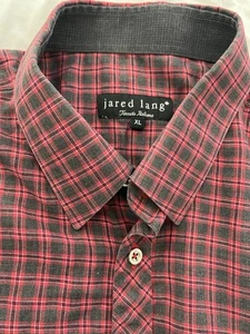 Jared Lang Hemd mit Knopfleiste Herren XL rot Büro Karriere Business Freizeit - Bild 1 von 6
