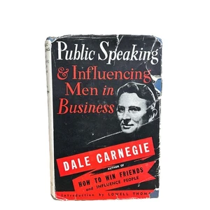 Public Speaking & Influencing Men in Business By Dale Carnegie, Hardcover 1957 - Picture 1 of 8