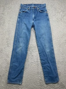 VTG Wrangler Jeans Mens 28x33 (26x31Fit) Blue Made in USA 13MWZ Cowboy Cut - Picture 1 of 10